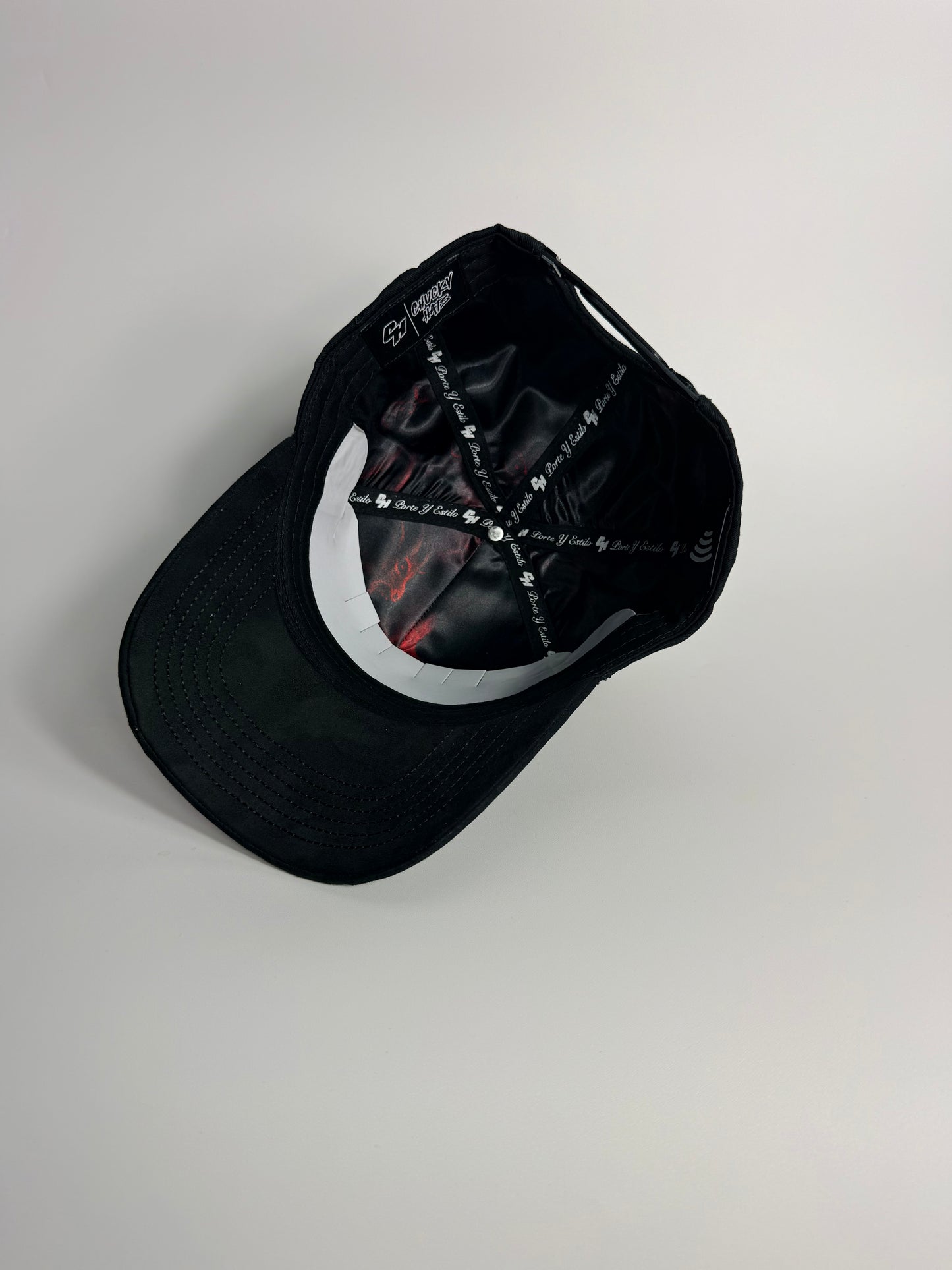 .LUCIFER VERSION 2 BLACK SNAPBACK WITH SUEDE BRIM ⚠️PRE ORDER/ PRE VENTA⚠️