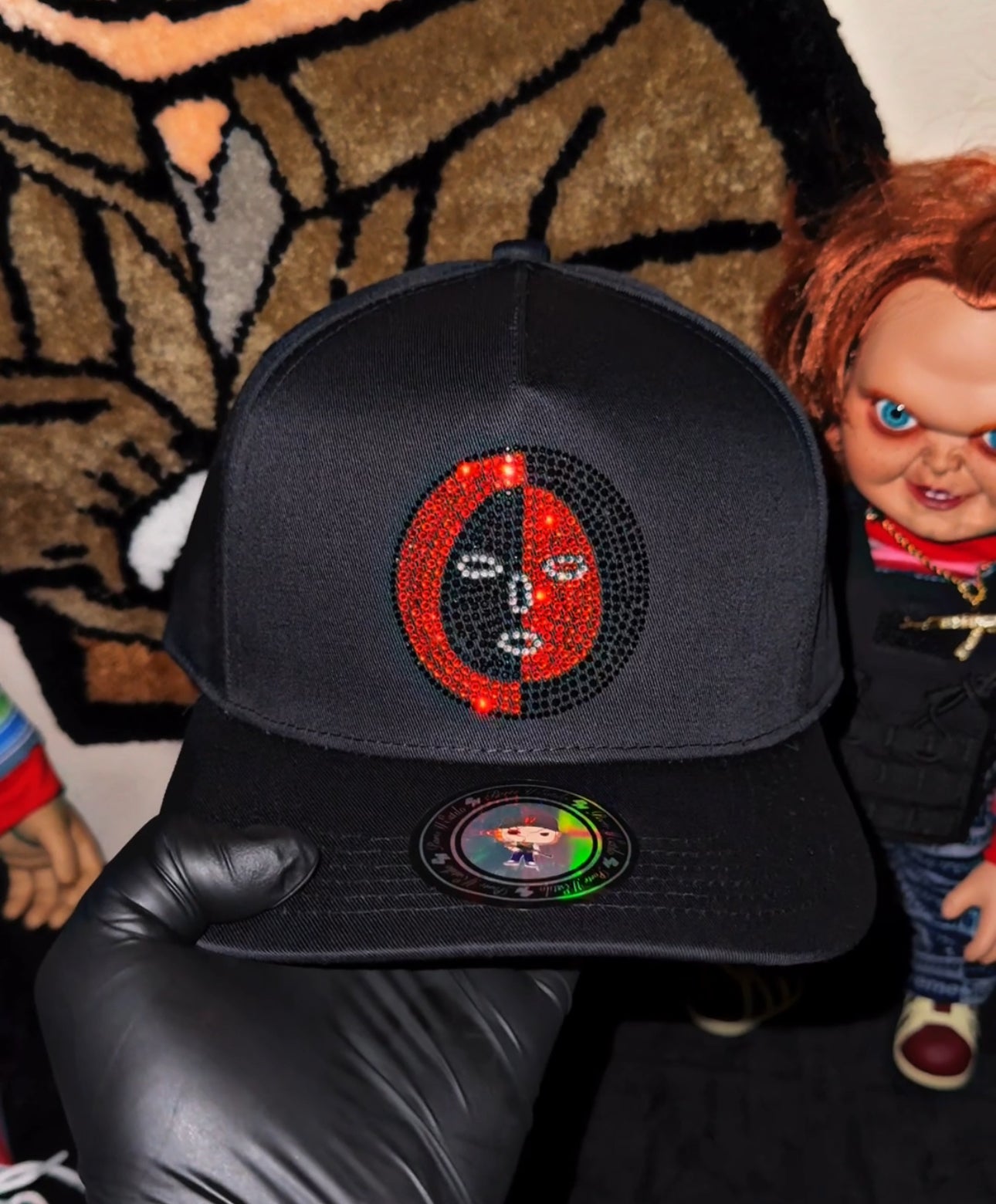 Elegua adiamantada black SnapBack