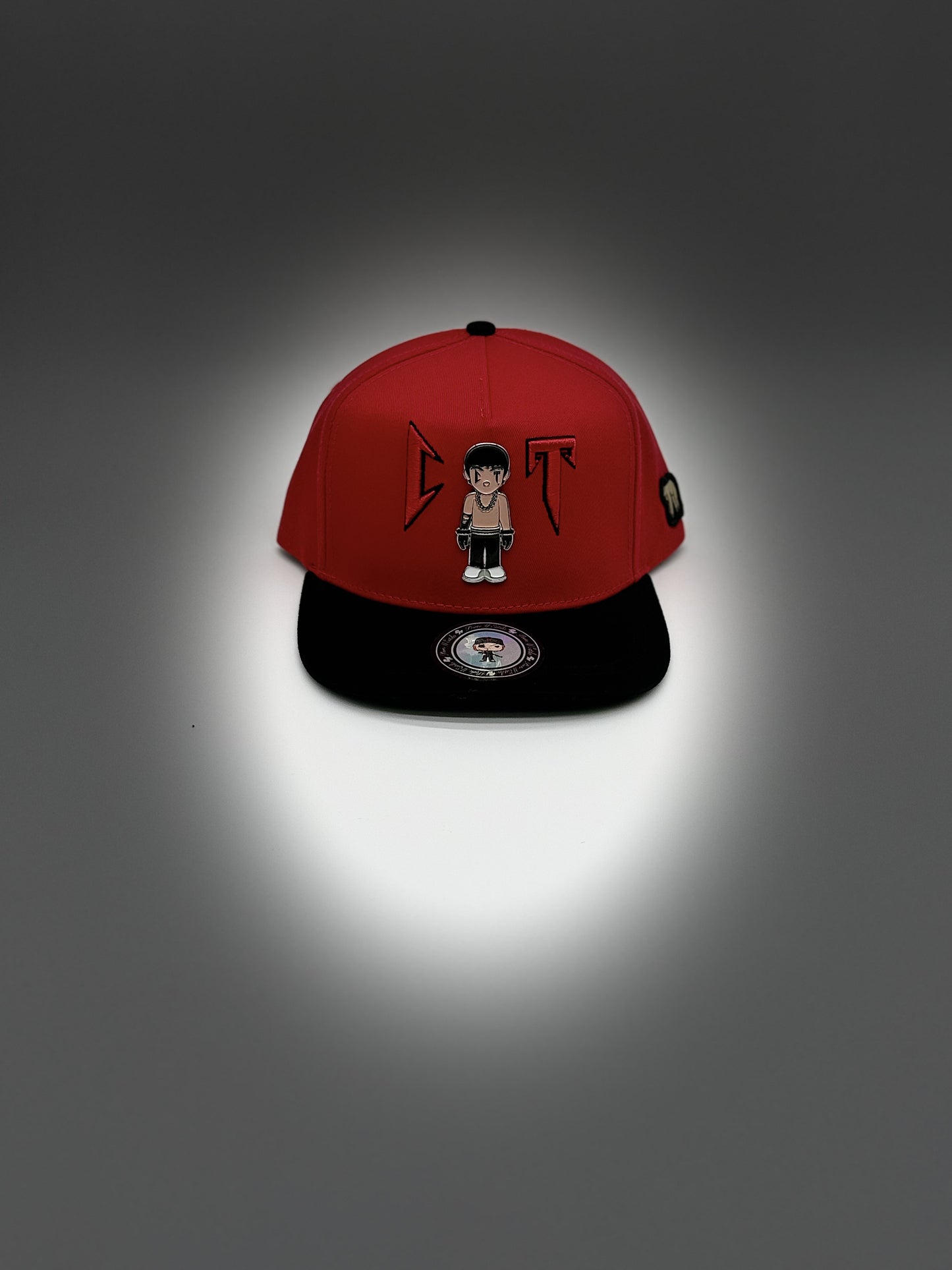Ct nata red and black snapback