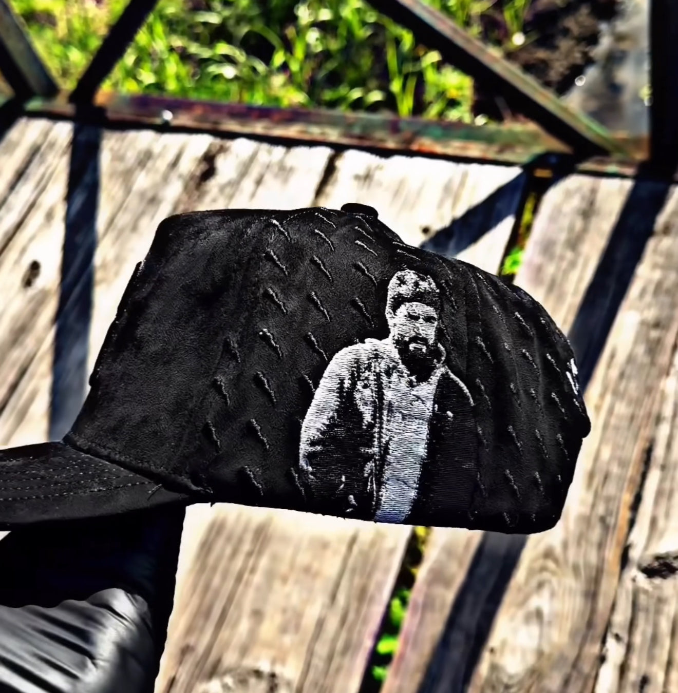 Los beltran leyva black suede snapback
