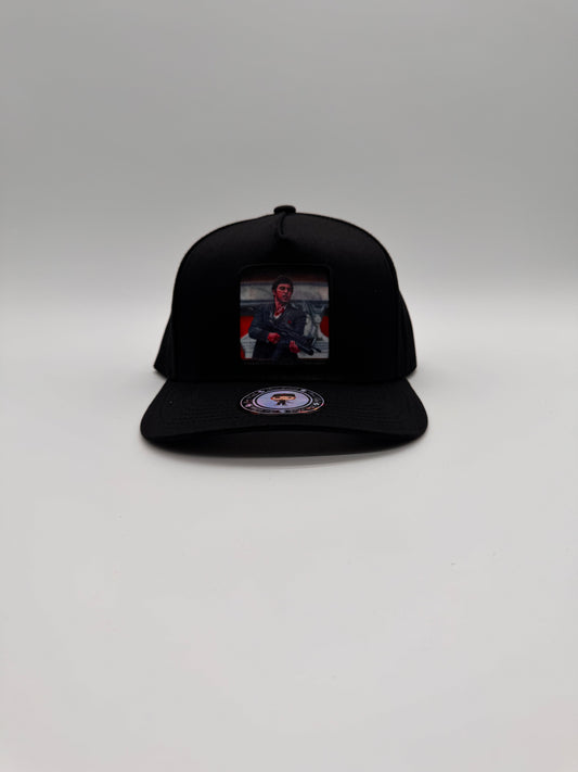 Cara cortada black snapback