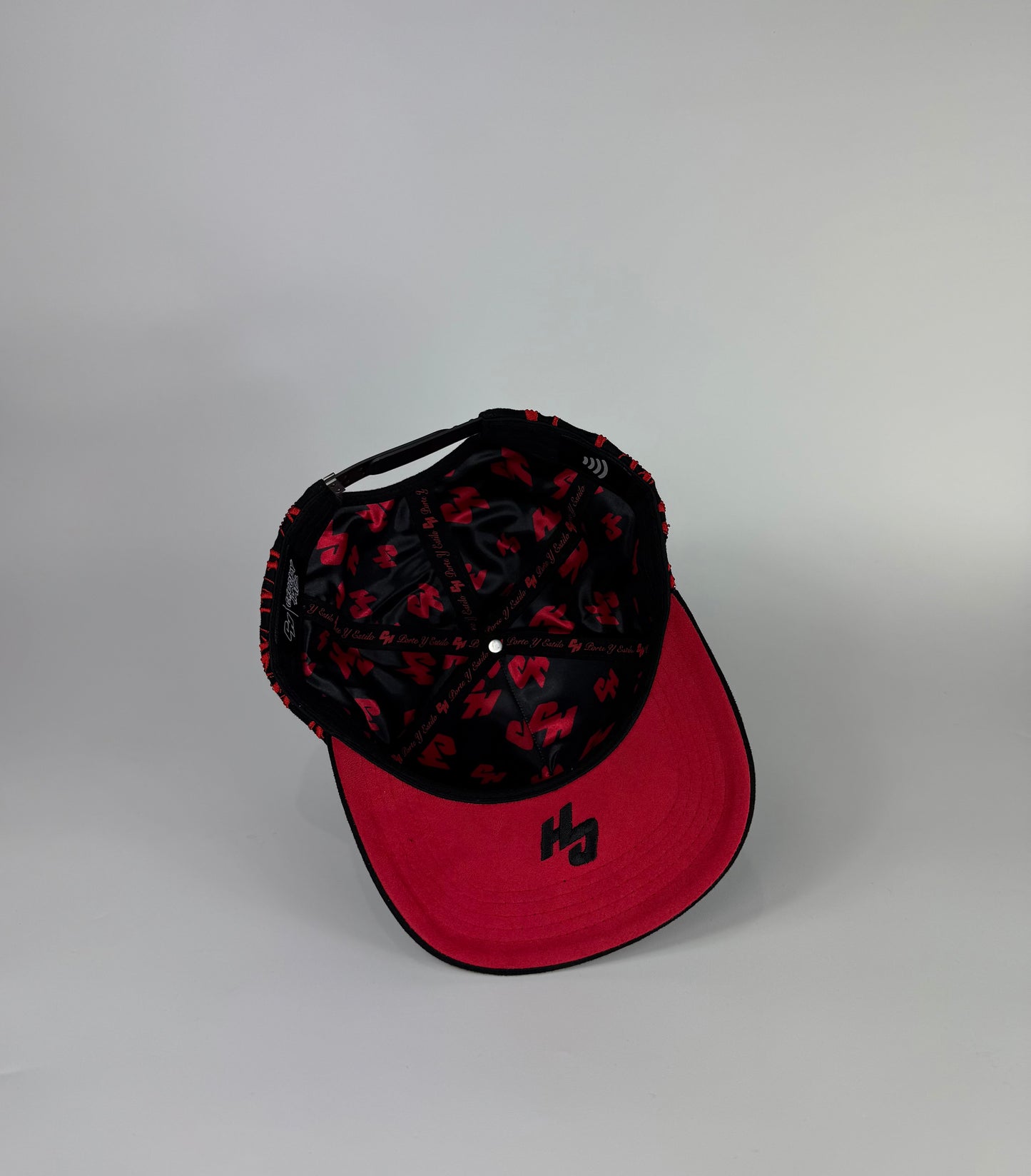 0. “ANTRAX SOY ANTRX ME VOY” black suede snapback