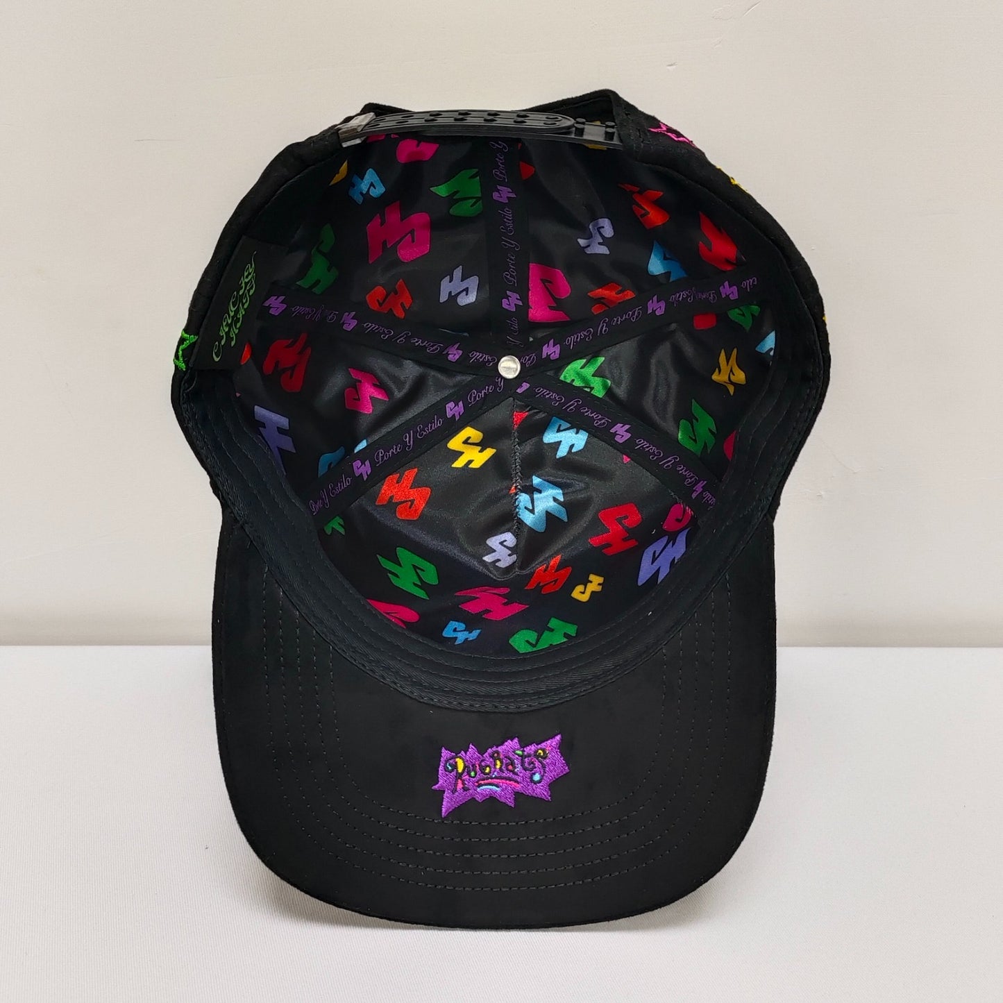 3. Los Rugrats black suede snapback