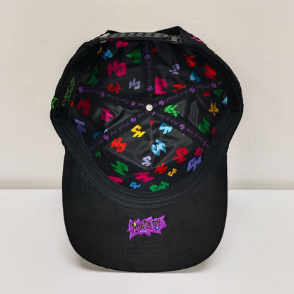 3. Los Rugrats black suede snapback