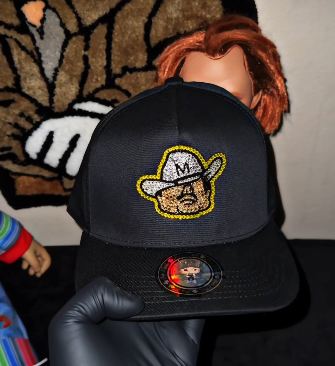 El mayo adiamantada snapback