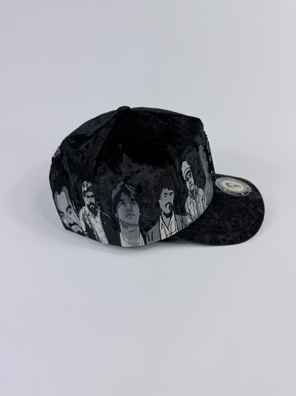 .”MEXICOS MOST WANTED” black velvet SnapBack ‼️Pre Order/Pre Venta ‼️⚠️READ DESCRIPTION⚠️