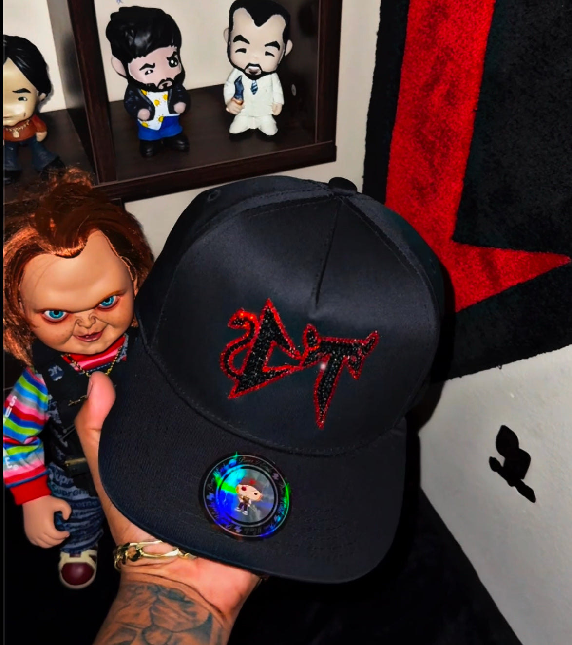 CT diablo suela roja black snapback