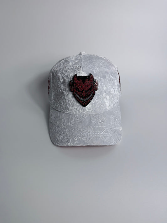 .LUCIFER VERSION 2 WHITE VELVET SNAPBACK ⚠️PRE ORDER /PRE VENTA ⚠️
