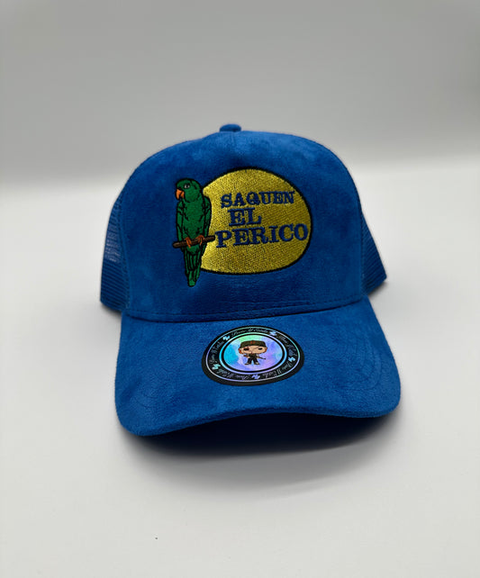 Saquen el perico blue gamuza hat