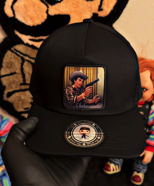 Chalino black SnapBack hat