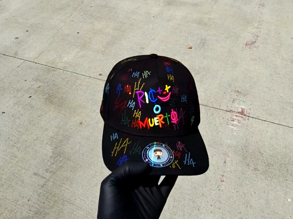 . Rico o muerto ⚠️Pre Orden⚠️ toda adiamantada black snapback
