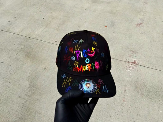 . Rico o muerto ⚠️Pre Orden⚠️ toda adiamantada black snapback