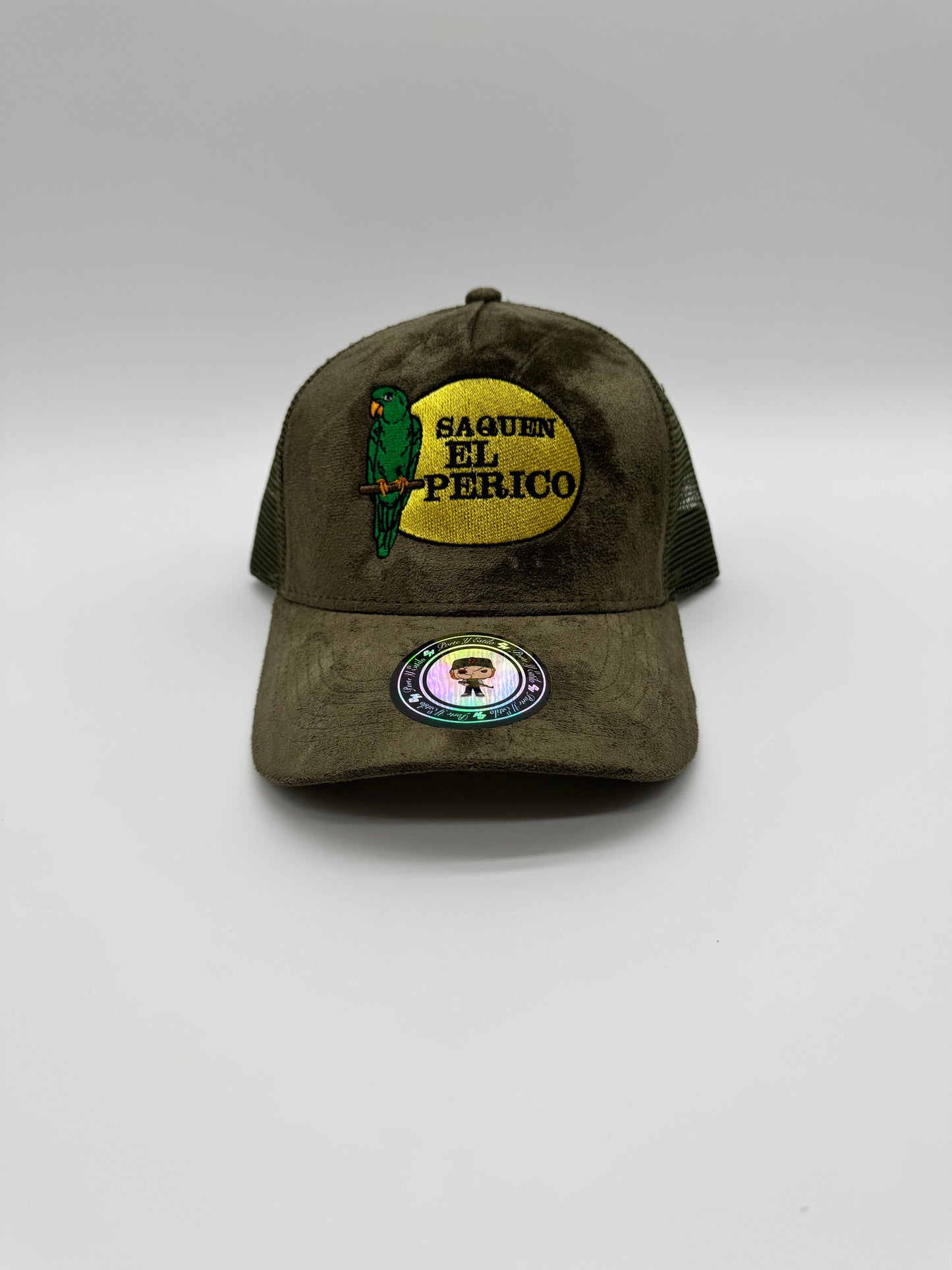 Saquen el perico 
Sea green gorra gamuza