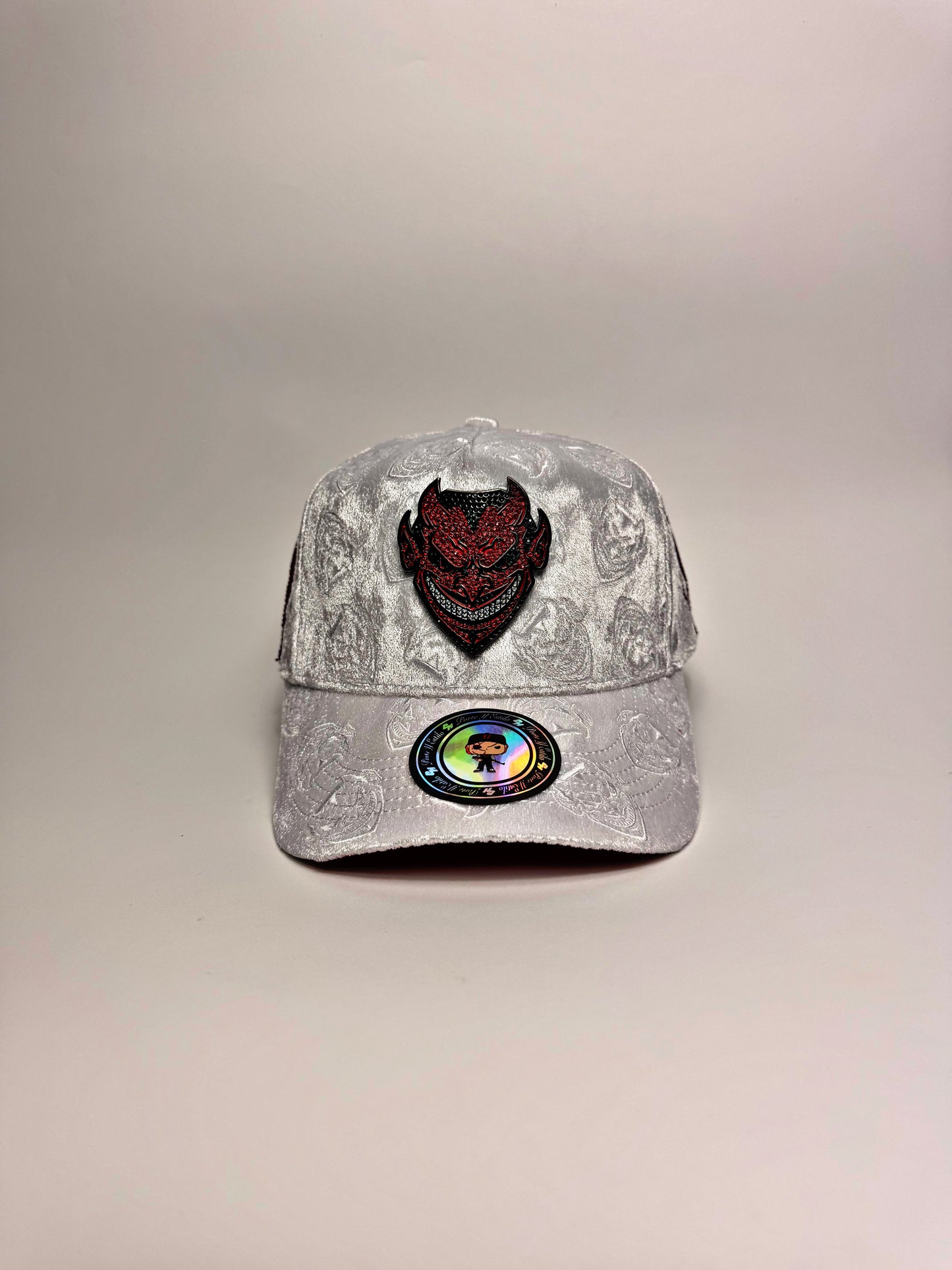 .LUCIFER V2 White Velvet Snapback ‼️Pre Order/Pre Venta‼️⚠️READ DESCRIPTION⚠️