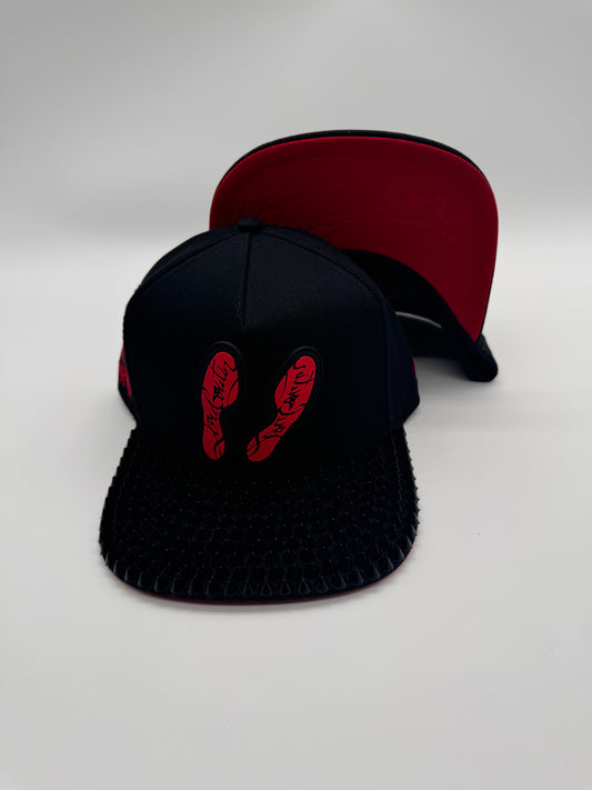 Suela roja de goma con picos snapback