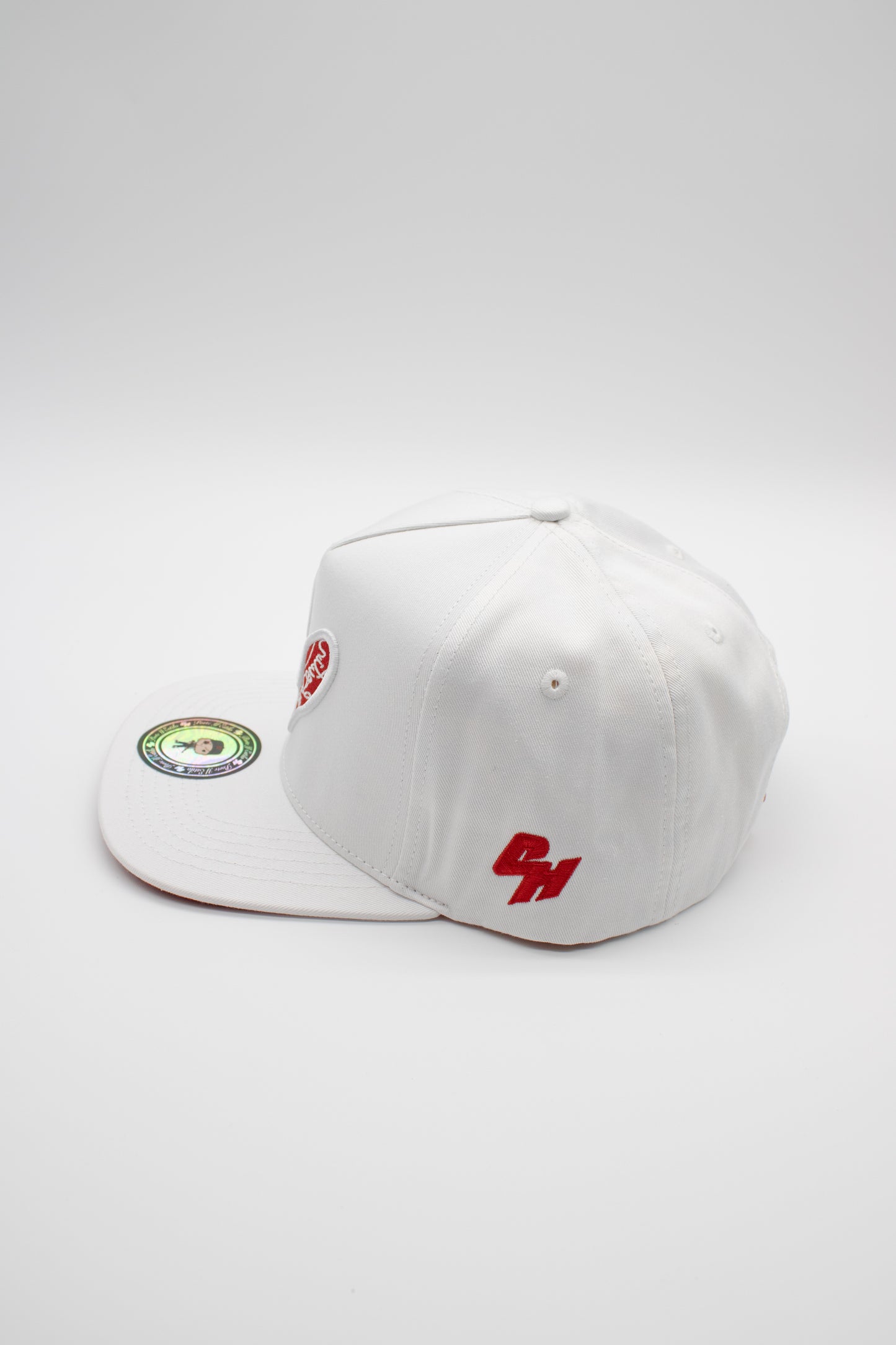 Suela roja edición blanca snapback