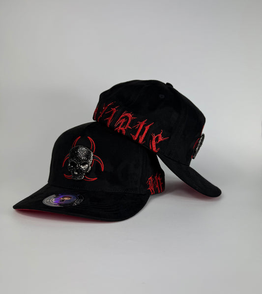 . “ANTRAX SOY ANTRX ME VOY” ⚠️PRE ORDER/PRE VENTA⚠️ black suede snapback