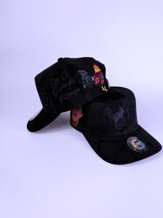 . “EL DUEÑO DEL PALENQUE” ⚠️PRE ORDER⚠️/PRE VENTA⚠️ black suede snapback