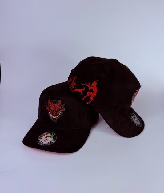 . “LUCIFER”⚠️ PRE ORDER/PRE VENTA⚠️ black suede snapback